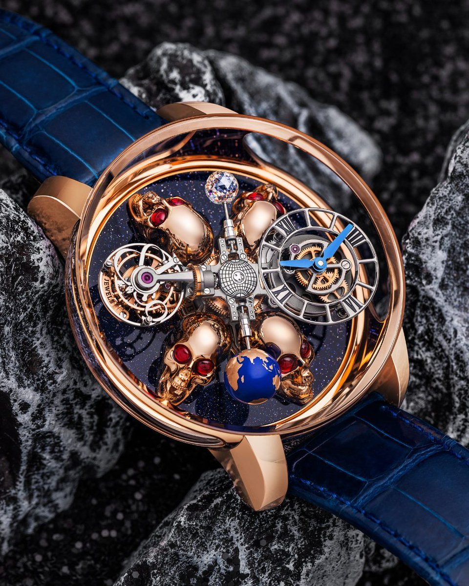 _Jacobandco's tweet image. The Astronomia Art Skulls elevates the essence of horology with hand-painted skull sculptures. Each piece is a miniature world, alive with detail and unrivaled craftsmanship. An art form that transcends time. 

#Jacobandco #Inspiredbytheimpossible