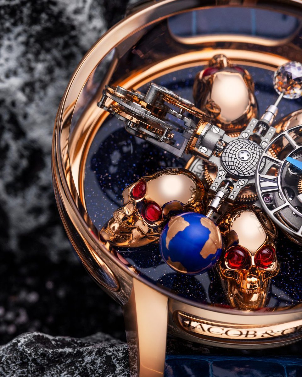 _Jacobandco's tweet image. The Astronomia Art Skulls elevates the essence of horology with hand-painted skull sculptures. Each piece is a miniature world, alive with detail and unrivaled craftsmanship. An art form that transcends time. 

#Jacobandco #Inspiredbytheimpossible