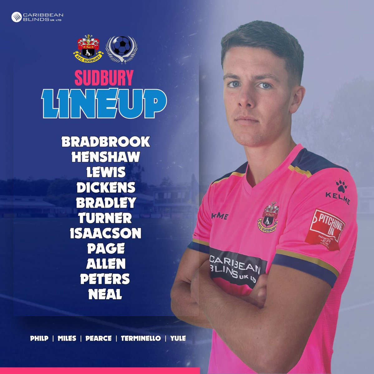 AFCSudbury's tweet photo. 📋 𝐓𝐞𝐚𝐦 𝐥𝐢𝐧𝐞𝐮𝐩

Here is your AFC Sudbury side to face Bedford. 🩷 https://t.co/KmSJKqBPkf