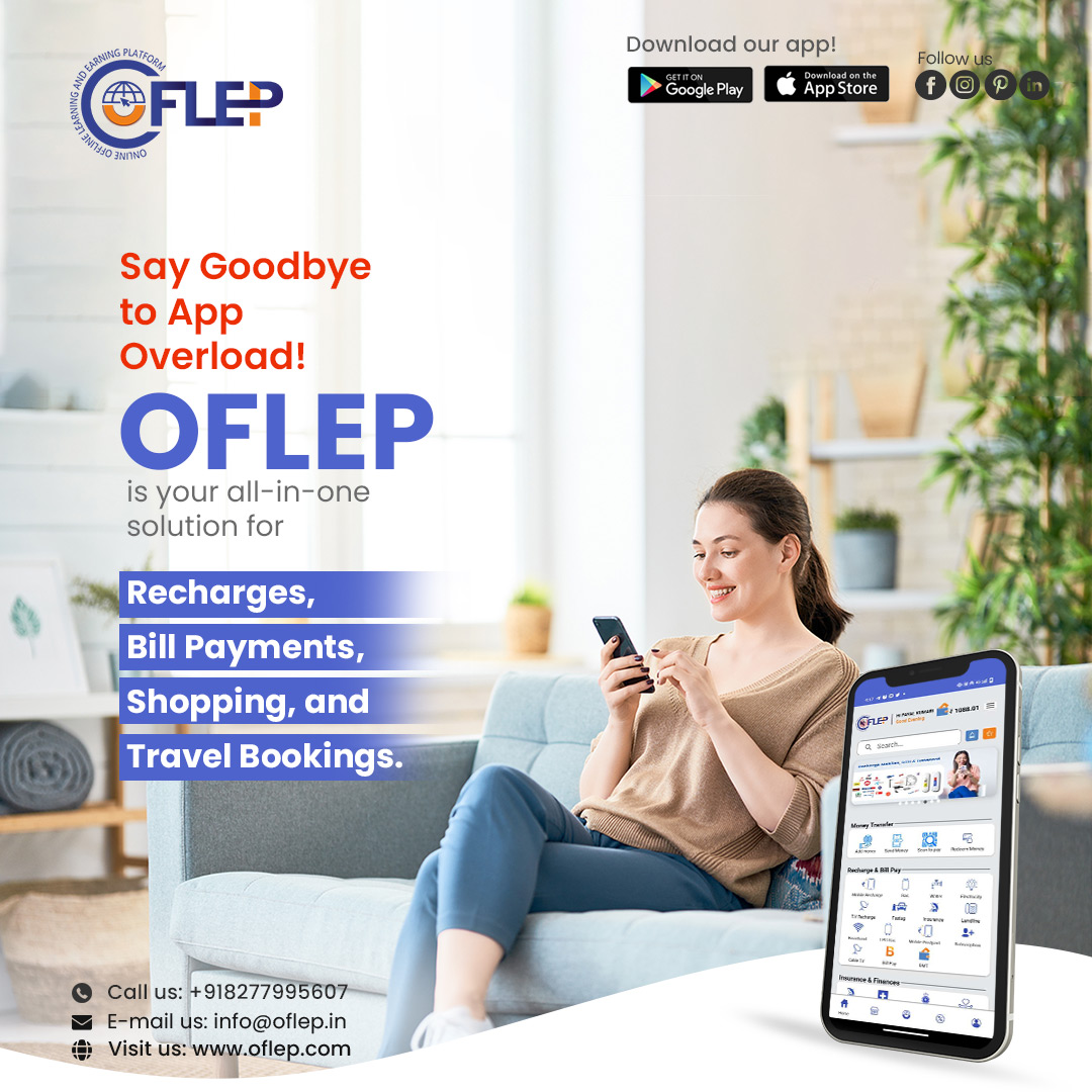 OFLEPofficial's tweet image. Say goodbye to app overload! OFLEP has you covered for all your daily needs. From recharges to travel, we've got you sorted. Download today!
----
For more information:
🌐Website: oflep.com
📲Phone: +91-80-2558-2222
---
#OFLEP #SaveMoney #CashbackApp