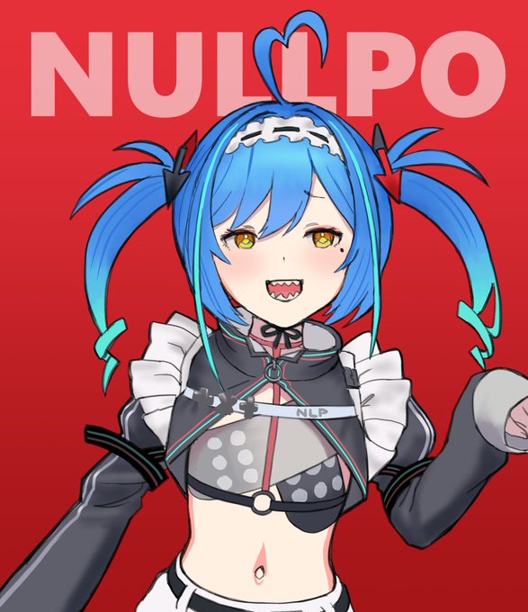 新衣装でメスガキと化した餅付ぬるぽさん@Nullpo_fsp のFAを最速で描く #ぬるぽ画ッ 