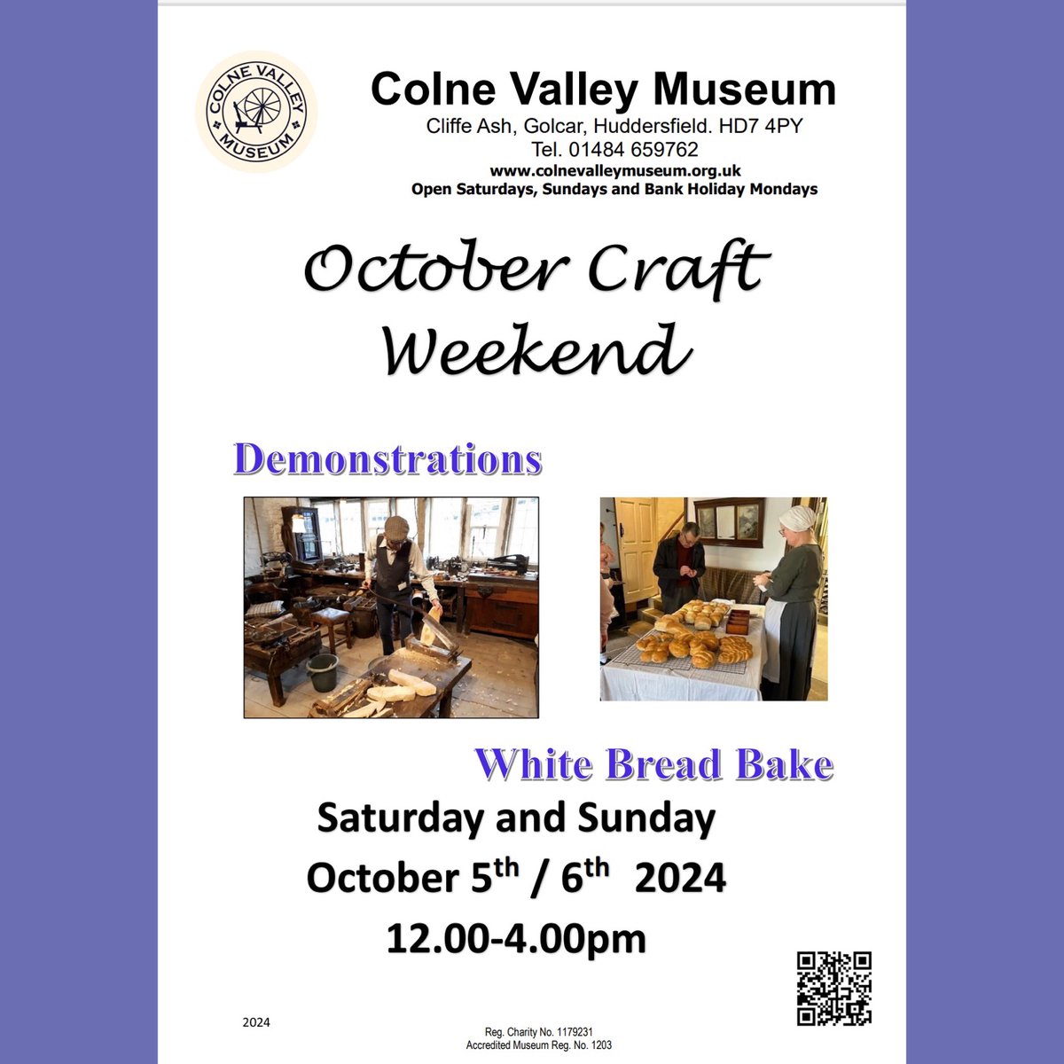 As well as demonstrations of weaving, spinning and clogging, museum volunteers will be demonstrating many other crafts such as lace making and embroidery.  The bread team are showing visitors how white bread was made in a Victorian kitchen  #victorianhome #baking #craft