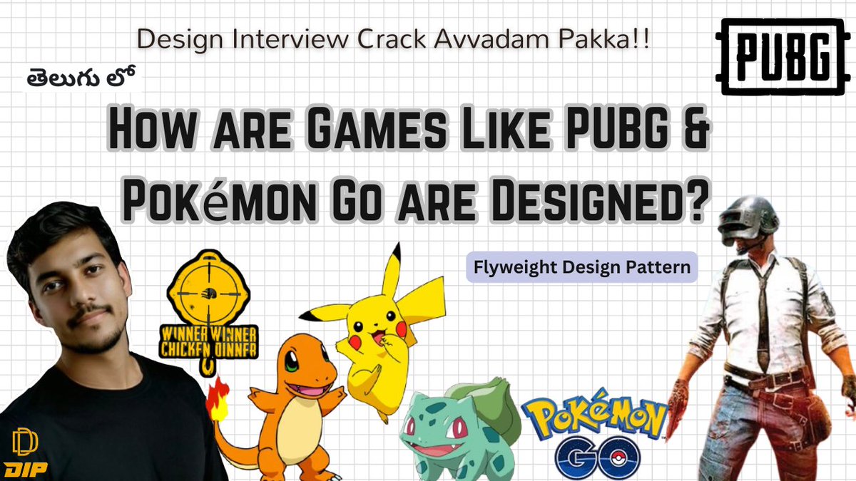 devsinprogress's tweet image. Learn how to use the Flyweight Design Pattern for efficient memory management!
Using Pokémon Go as a real-world example, I’ll show you how to optimize large-scale applications with ease.
youtu.be/EAomVc-qazc
#DesignPatterns #Programming #GameDevelopment #PokémonGo #Memory