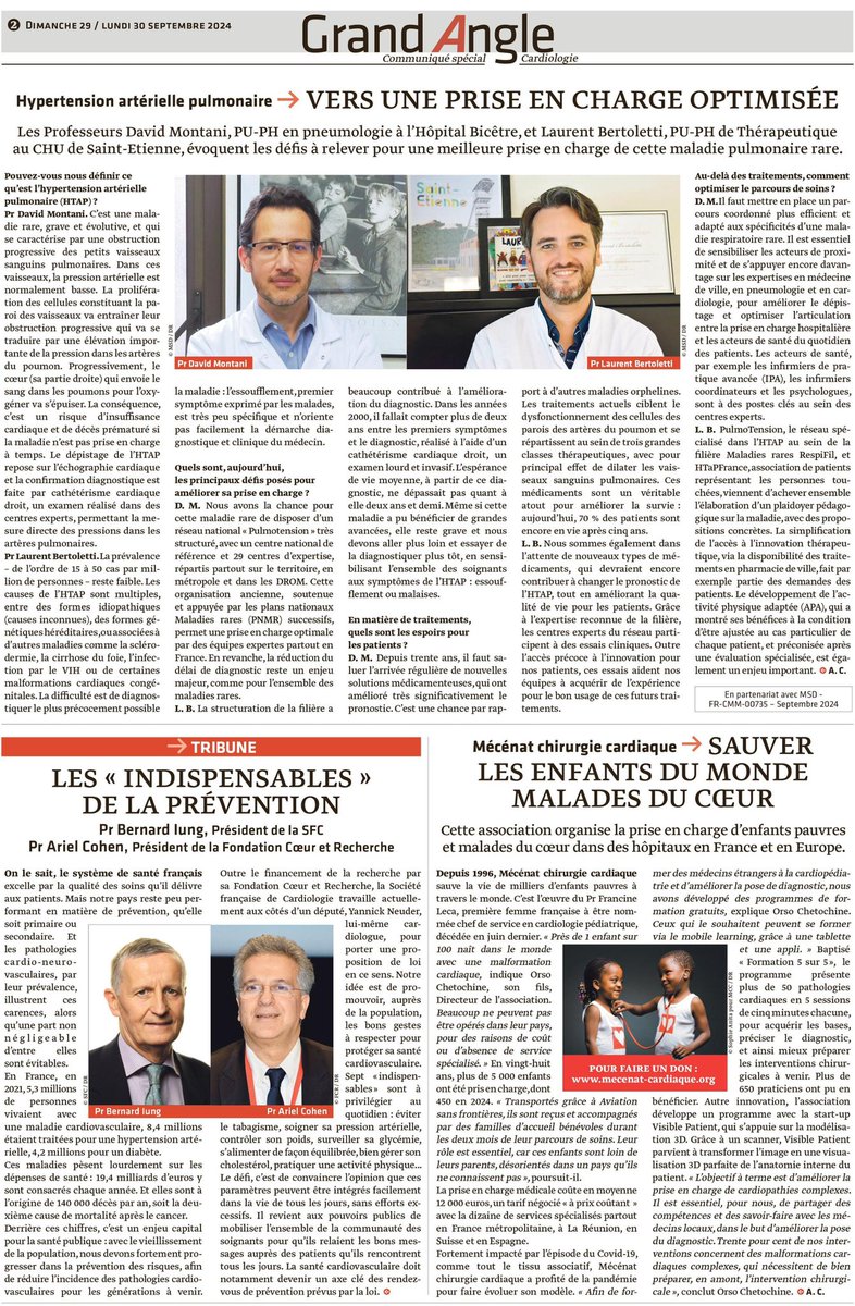 Montani David (@montanidavid) on Twitter photo Merci <a href="/lemondefr/">Le Monde</a> de nous avoir donné l’occasion au Pr <a href="/LaurentBertole1/">Laurent Bertoletti</a> et moi-même de parler de l’HTAP
Merci à <a href="/HTaPFrance/">HTaPFrance</a> pour leur confiance
<a href="/pulmotension/">Pulmotension</a> <a href="/SPLF_SocPneumo/">Société de Pneumologie de Langue Française (SPLF)</a> <a href="/Hopital_Bicetre/">Hôpital Bicêtre AP-HP</a> <a href="/UnivParisSaclay/">Université Paris-Saclay</a> <a href="/ChuSaintEtienne/">CHU de Saint-Étienne</a> <a href="/Univ_St_Etienne/">Université Jean Monnet Saint-Étienne</a> Merci <a href="/lemondefr/">Le Monde</a> de nous avoir donné l’occasion au Pr <a href="/LaurentBertole1/">Laurent Bertoletti</a> et moi-même de parler de l’HTAP
Merci à <a href="/HTaPFrance/">HTaPFrance</a> pour leur confiance
<a href="/pulmotension/">Pulmotension</a> <a href="/SPLF_SocPneumo/">Société de Pneumologie de Langue Française (SPLF)</a> <a href="/Hopital_Bicetre/">Hôpital Bicêtre AP-HP</a> <a href="/UnivParisSaclay/">Université Paris-Saclay</a> <a href="/ChuSaintEtienne/">CHU de Saint-Étienne</a> <a href="/Univ_St_Etienne/">Université Jean Monnet Saint-Étienne</a>