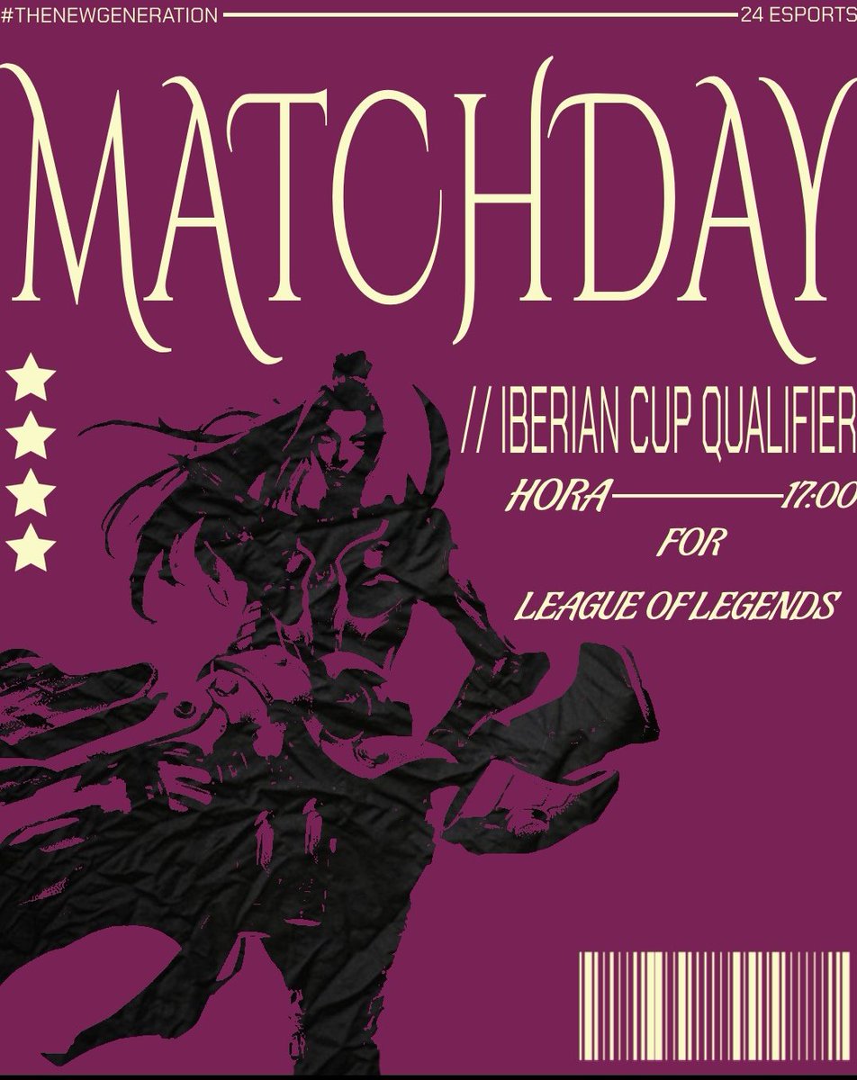 Hoy vuelven los chavales🫡

🕓 17:00
🏆 Iberian Cup Qualifier

Alineación:
🔝 <a href="/NinymOfficial/">Ninym</a>
🌴 <a href="/GDG_Katsu/">Katsu</a>
➡️ <a href="/deltaiar0910/">Deltaiar</a>
🏹 <a href="/marcoosanchoo/">lunkez</a>
🩷 Pick-in

🧠 <a href="/AxiGiL/">Asier Gil Zubillaga</a>
👔 #SNWLX 

#TheNewGeneration