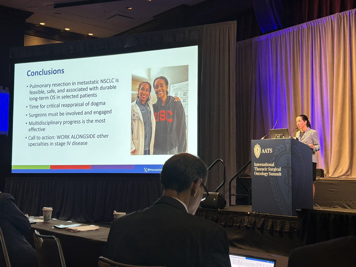 Shanique Ries, MD (@shaniquemd) on Twitter photo Incredible presentation by <a href="/maraantonoff/">Mara Antonoff, MD, FACS</a> on the role of surgery in oligometastatic disease at #AATSITSOS! Amazing work! Her dedication to advancing thoracic oncology is truly inspiring! 👏🏾👏🏾👏🏾 Incredible presentation by <a href="/maraantonoff/">Mara Antonoff, MD, FACS</a> on the role of surgery in oligometastatic disease at #AATSITSOS! Amazing work! Her dedication to advancing thoracic oncology is truly inspiring! 👏🏾👏🏾👏🏾