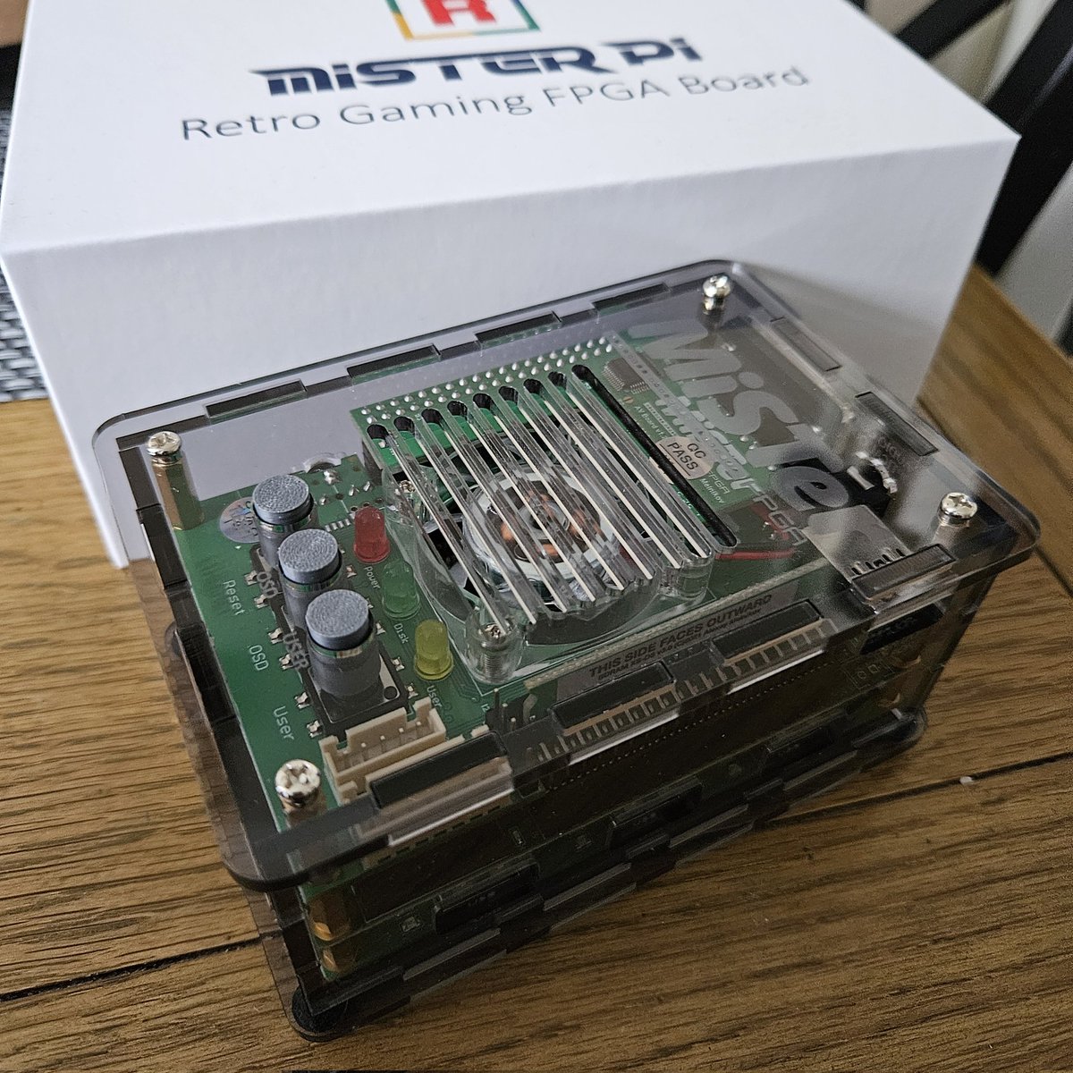 Very happy with both my Mister Pi from <a href="/TakiUdon_/">Taki Udon</a> and the case from <a href="/MiSTerFPGA_UK/">Nat</a> for it too!