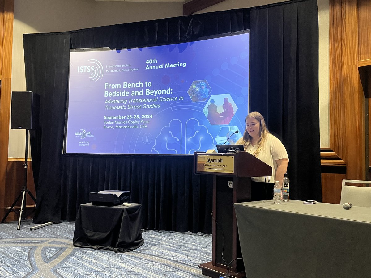 Kudos to <a href="/grace_seymour/">Grace Marie Seymour</a>, Ellie Quinkert (and the other incredible speakers Maddy Rodenbaugh, Alexandria Miller) who did an excellent job bringing the community and contextual factors to bear for trauma recovery. Uplifting the experience of our Appalachian neighbors! <a href="/ISTSSnews/">ISTSS</a>