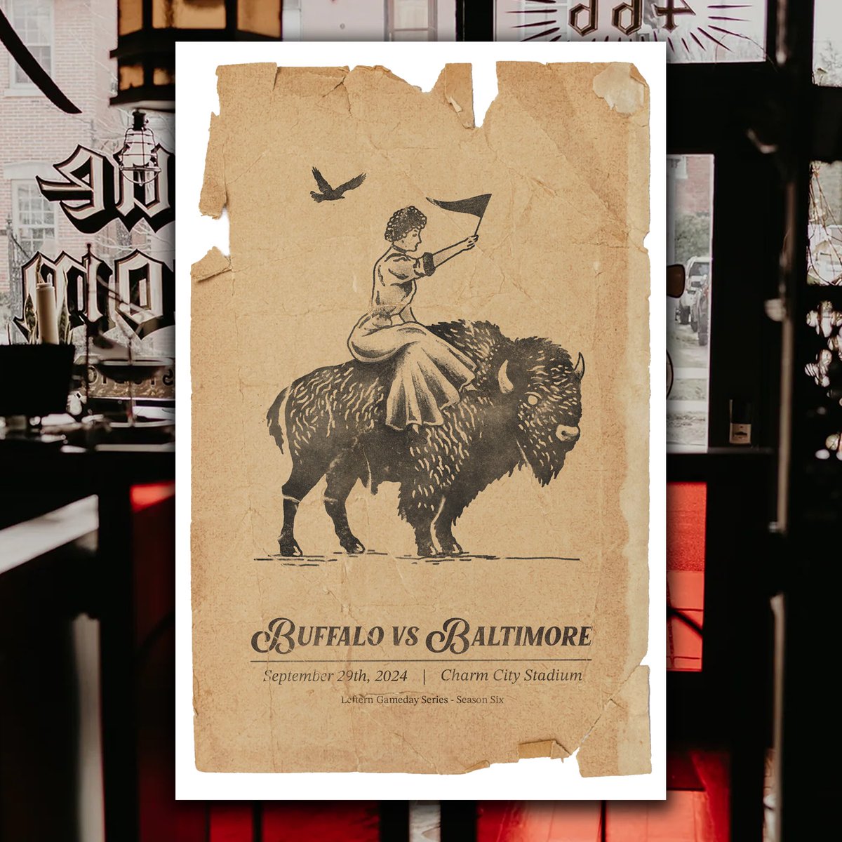 lefternco's tweet image. “WALK INS WELCOME”
by Dylan Pilley

#BUFvsBAL | #Bills | #Ravens 
#BillsMafia | #RavensFlock    

stamped &amp;amp; numbered prints available until tomorrow 👉 leftern.co/product/walk-i…