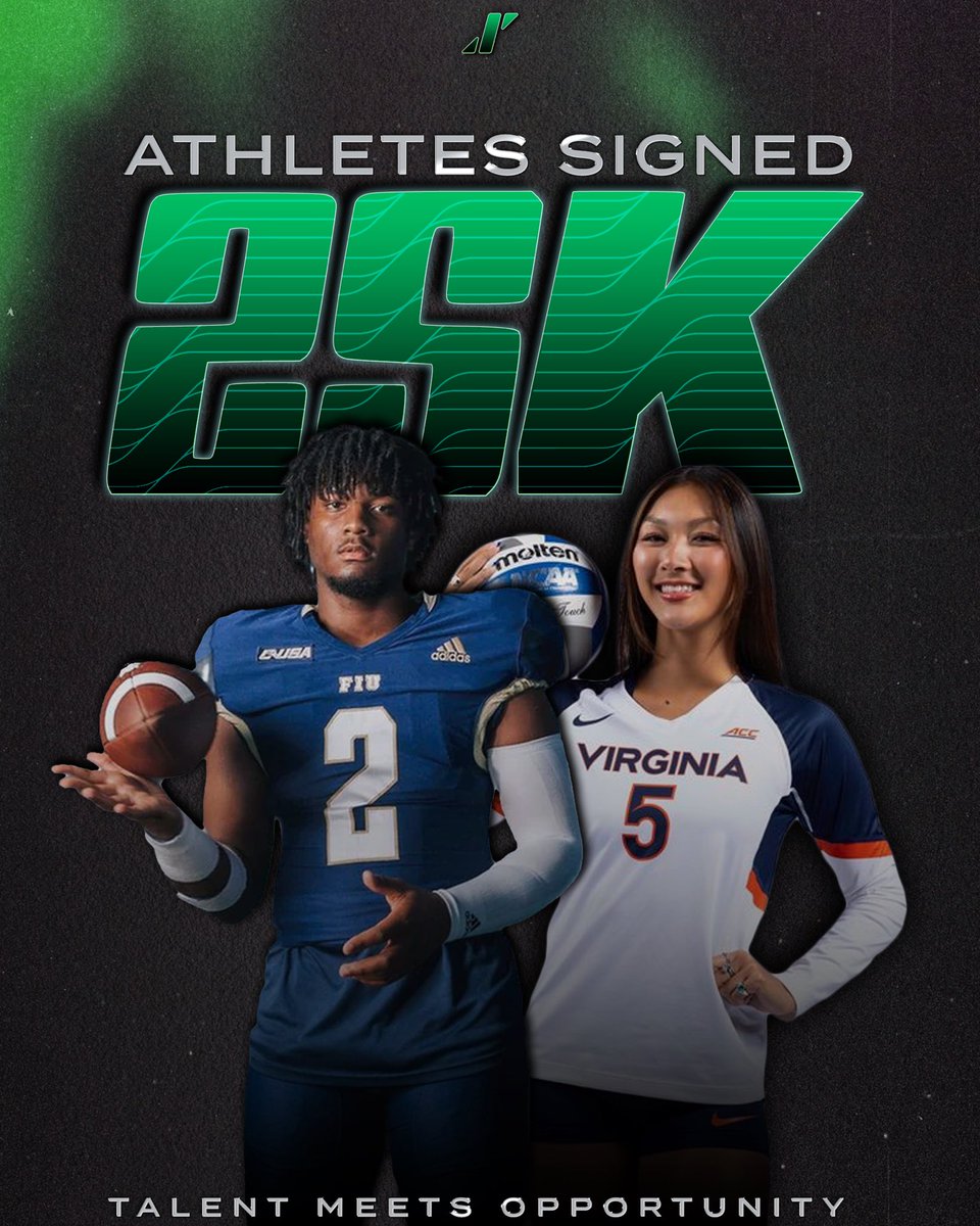 25K and growing!! We are so excited and thankful to work with each athlete we represent!