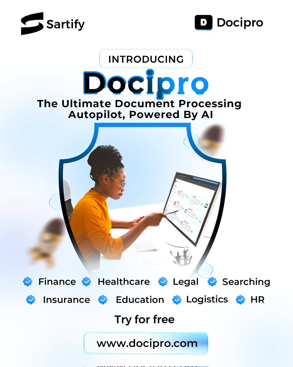Tired of manual doc checks? Try Docipro, AI-powered for fast, seamless workflow! 🚀 Free trial at docipro.com #AI #Automation #Docipro #TechInnovation #Finance #Healthcare #HR #Legal #Logistics #TechInnovation #AIpowered #TryForFree #WorkflowEfficiency #FutureOfWork