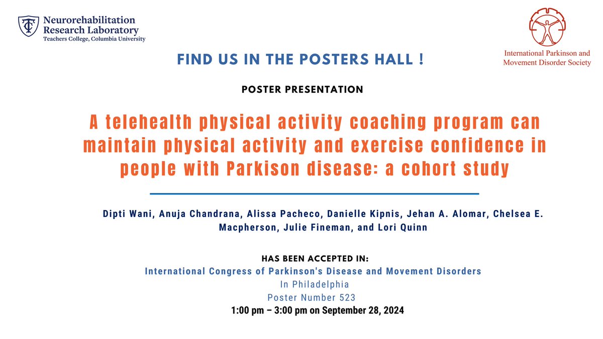 📣🚨New NRL Poster! 
Find us in the poster hall at the #MDSCongress
Poster number 523