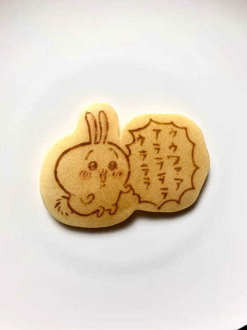 - ̗̀ ꪔ̤  ̖́-
 #国際うさぎの日 #ちいかわファンアート
 #パンケーキアート #pancakeart 