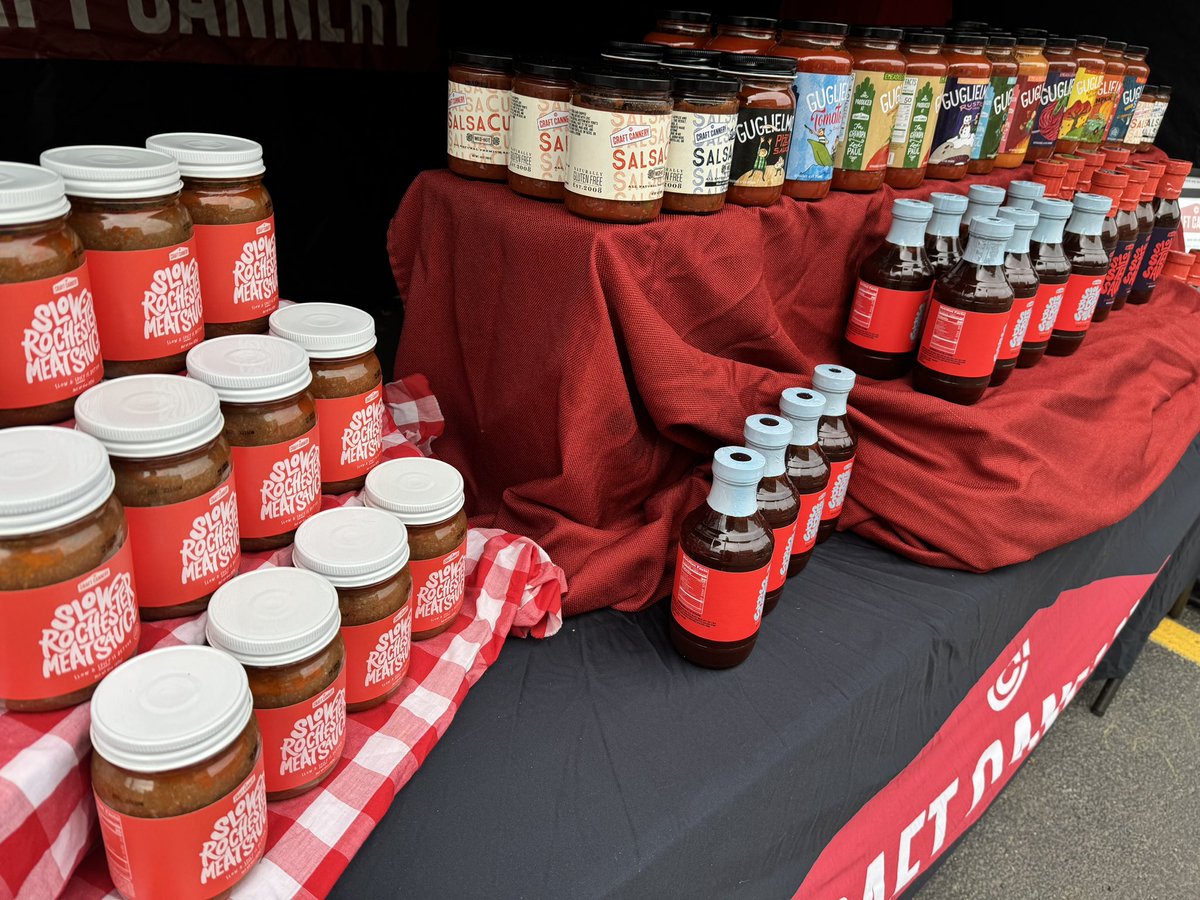 It’s Naples Grape Festival weekend and we are set up in the high school lot across from the food trucks with ALL of your favorite Guglielmo Sauce, SalsaCuse, &amp; Slow. Sauce varieties!