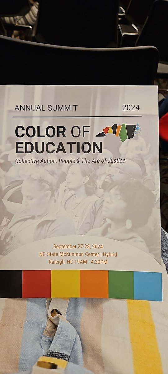 "First time at the #ColorofEducation conference and I'm beyond excited to be immersed in important conversations and new ideas. Ready to learn and grow! 🌟 #Diversity #Education #Equity"