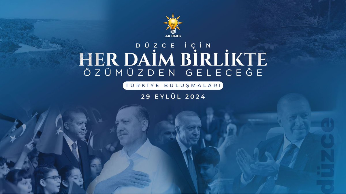 AK Parti Genel Başkan Yardımcımız Ömer İleri ve Bölge Milletvekillerimiz  “Türkiye Buluşmaları” kapsamında yarın Düzce’yi ziyaret edecek. Bu ziyaret sırasında yerel yönetimler, sivil toplum kuruluşları, vatandaşlarımız ile bir araya geleceğiz. #TürkiyeBuluşmaları
@trbulusmalari