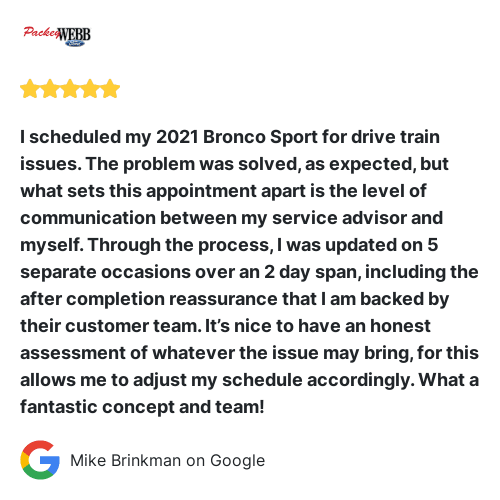 PackeyWebb's tweet photo. We just received a great review on Google. Thank you Mike B! https://t.co/PxDhnosDVu https://t.co/OqJ92WTqjC