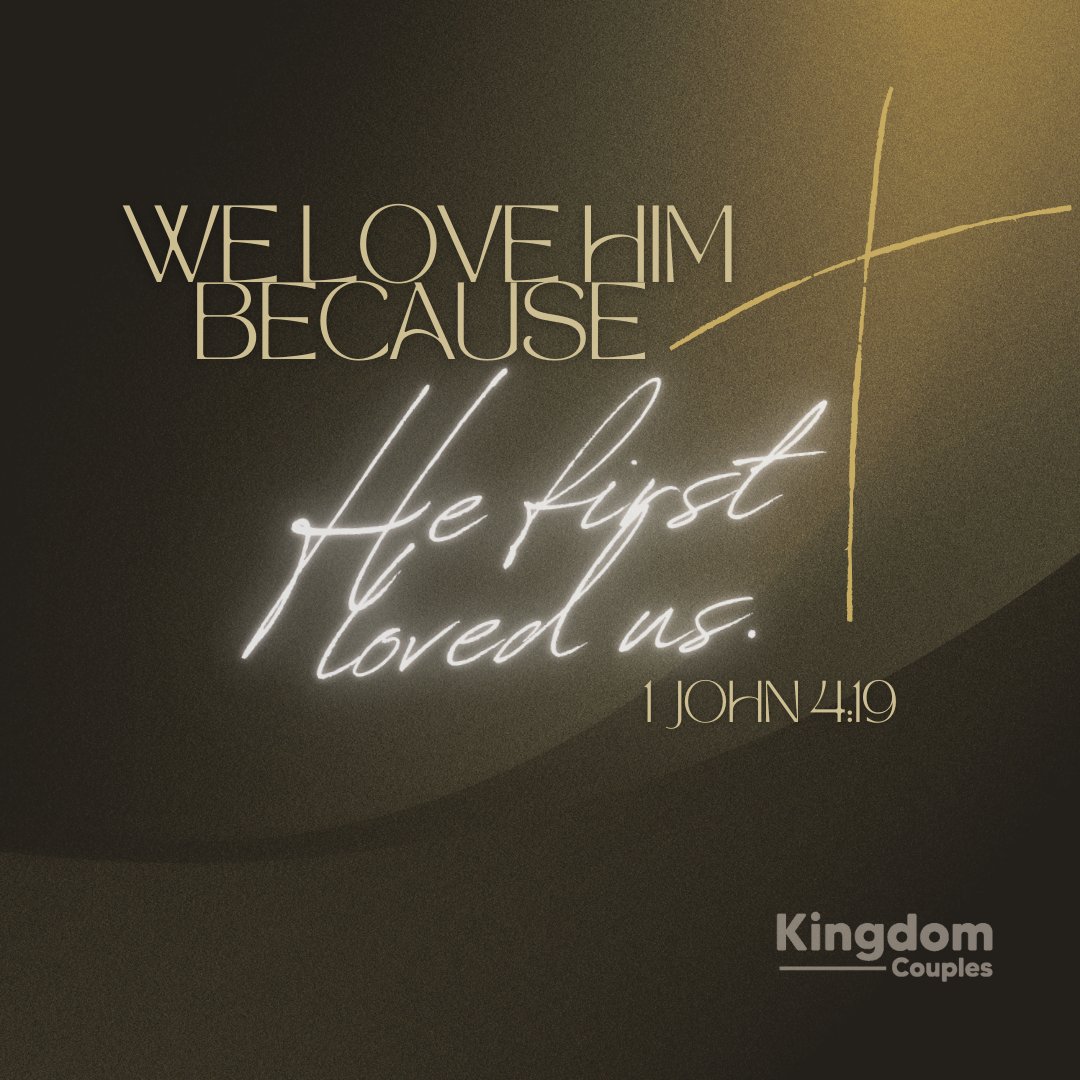 KingdomTruthApp's tweet photo. "We love Him because He first loved us."

Love each other deeply, knowing that God’s love for us is the foundation of all love.

Want to grow in love and understanding in your marriage? Download the Kingdom Couples app for tools to help you build a Christ-centered relationship. https://t.co/gqIl2r1MwM