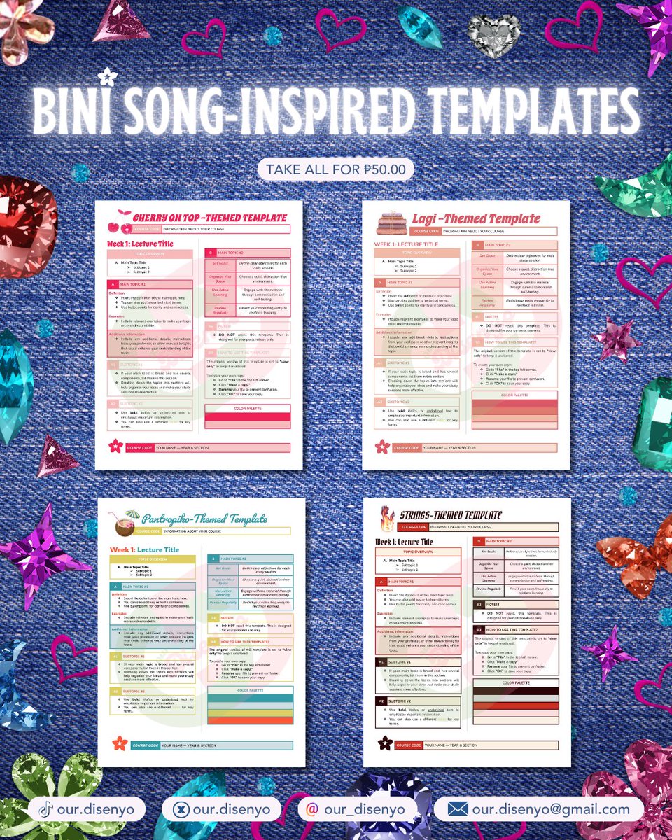 our_disenyo's tweet photo. Check out our new BINI songs bundle and best believe it is your vibe!✨

📌Incusion:
- Cherry on top🍒
- Lag-lagi📚
- Strings🔥
- Pantropiko🌴

Send us a message for more deets💌

#studytwt #studytwtph #archivetwt #lifetwt https://t.co/5toTPYI0s4
