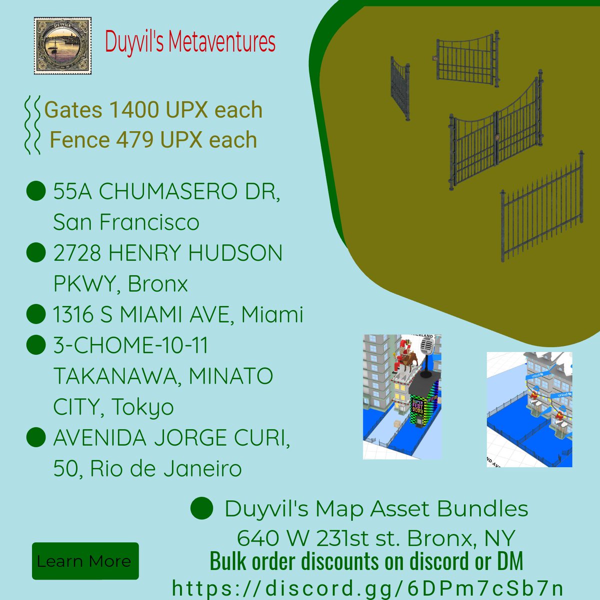 New locations available!