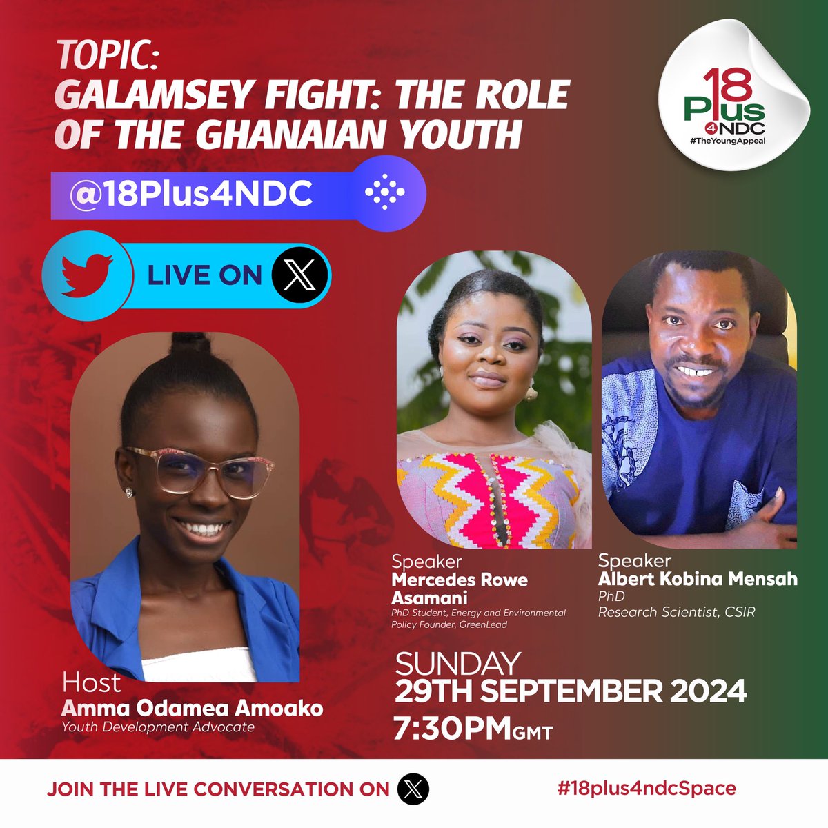 ✊🏻Take Action:

As young Ghanaians, we have a critical role to play in the fight against galamsey (illegal mining). Our collective action can protect Ghana's environment, water resources, and economic future.

See details on flyer•• Let's Unite for a Better Ghana! 🇬🇭