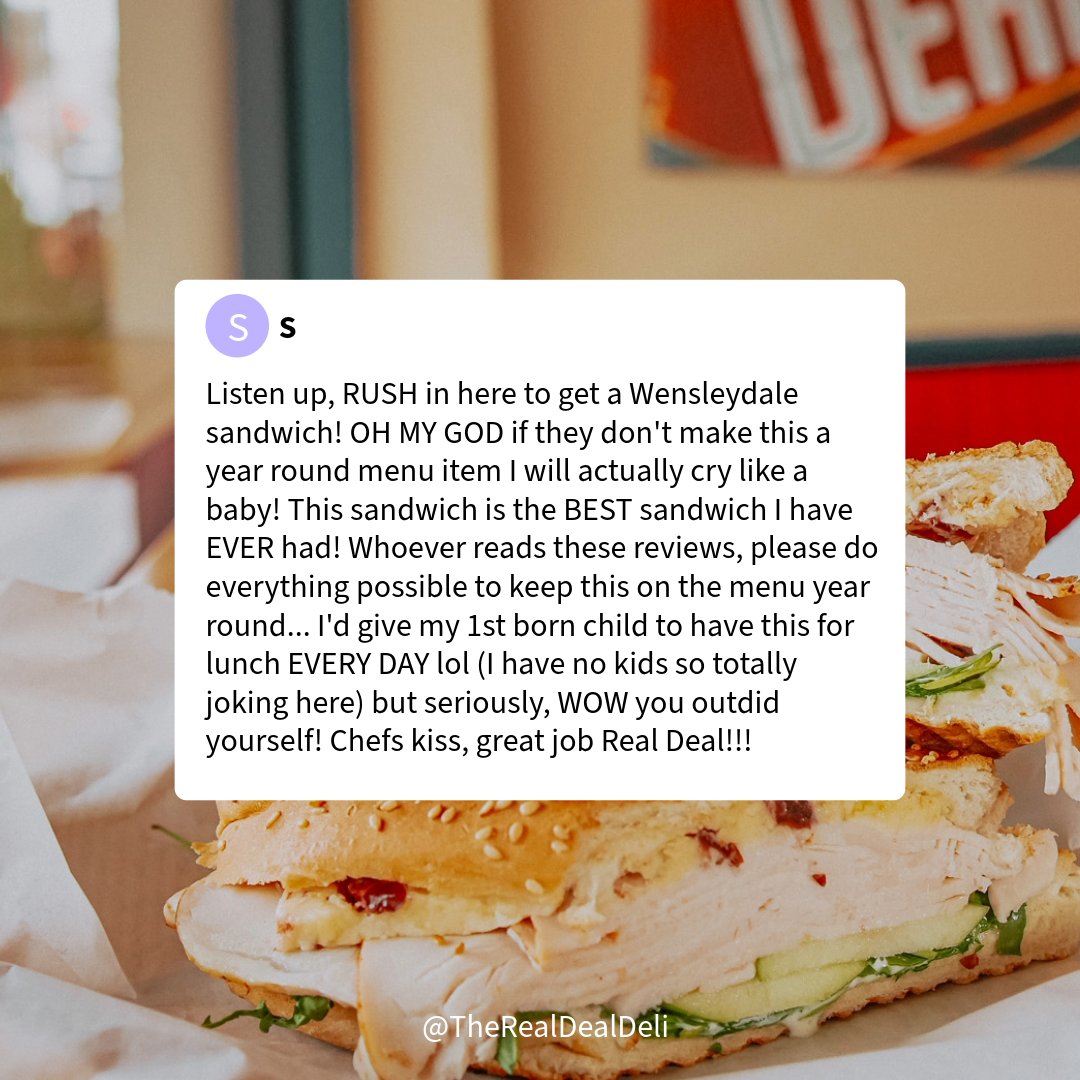 The Real Deal Deli tweet media