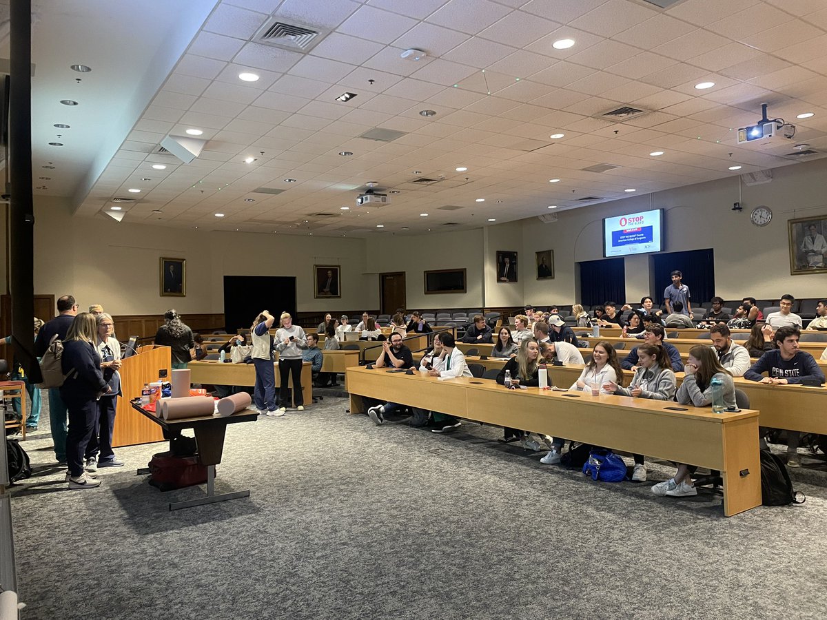 TJU_SRS's tweet image. Wednesday we trained 120+ medical students with @TJU_SRS on @StopTheBleed! The program started by Amrita Iyer ‘25 @amritaiyer , @JoshuaAMarksMD1, and Nora Kramer (Injury Prevention and Outreach Coordinator) 2 yrs ago to boost community preparedness re: bleeding interventions!