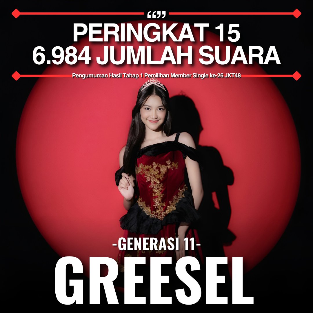 [15] #GREESEL - 6.984 Jumlah Suara

#JKT48 #JKT48RoadToSSK2024