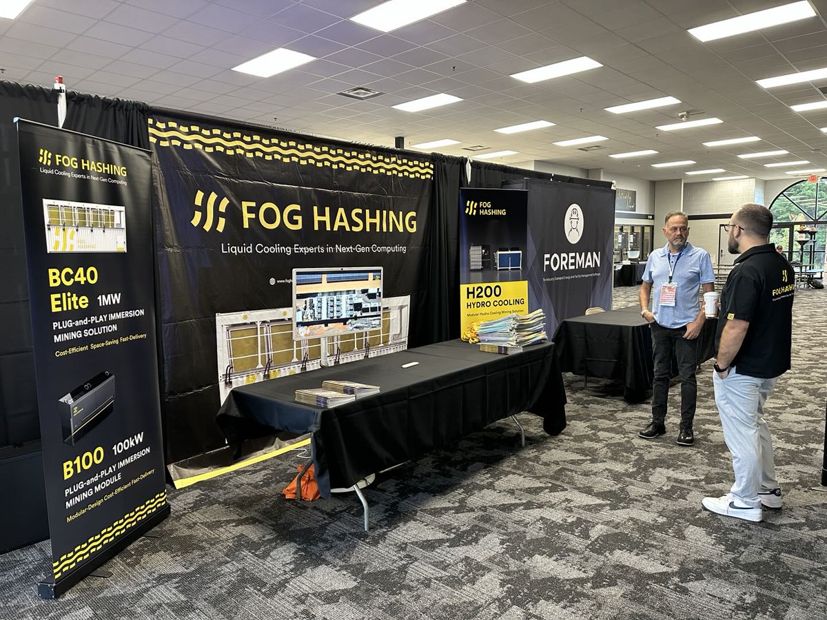 FogHashing's tweet image. 💥We are Here now, at The Mining Conference in Baxter, Minnesota, come visit our latest product - the Immersion Cooling Container BC40Elite. #Bitcoin #immersioncooling #immersionmining