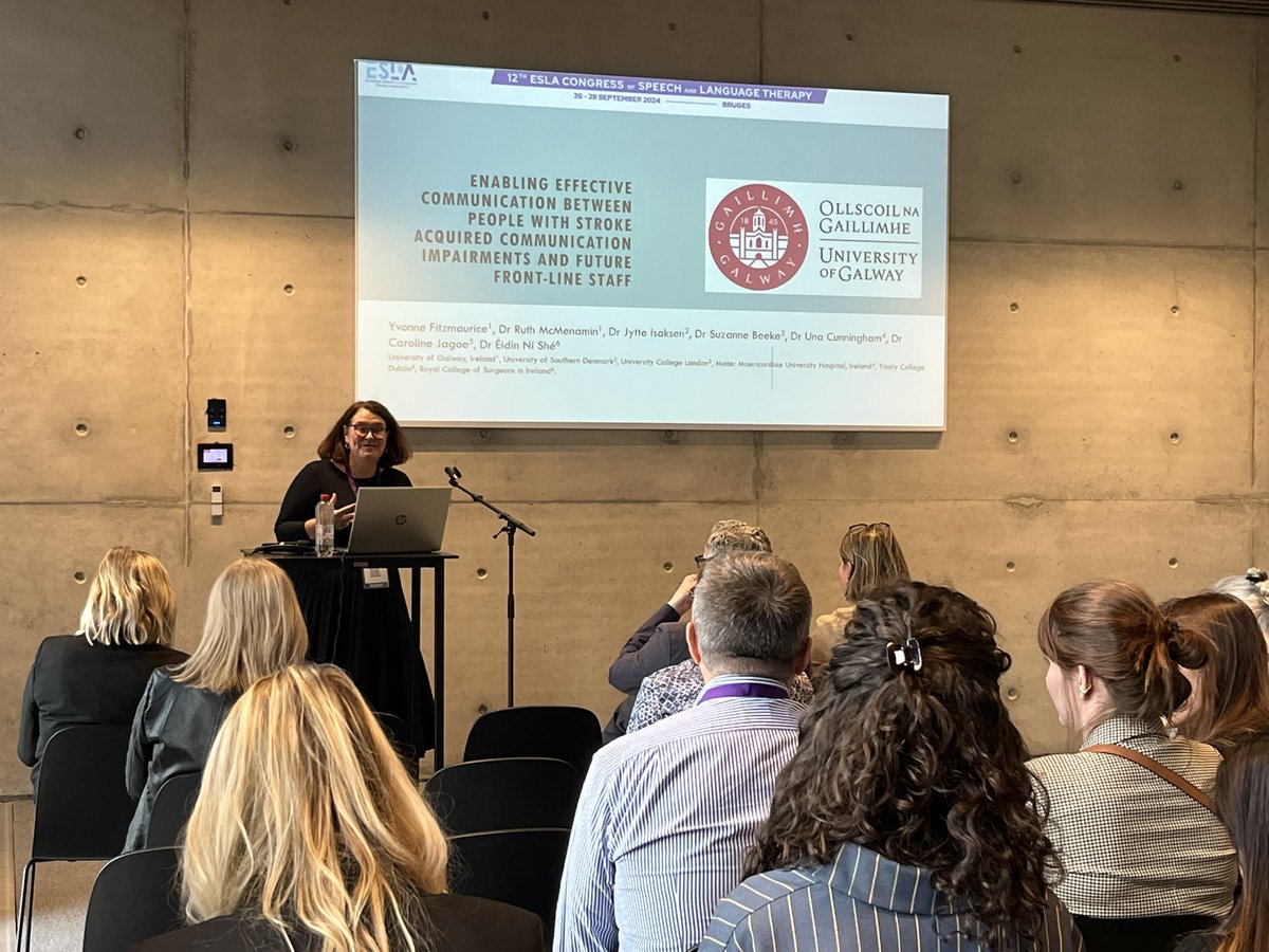 Aine Kearns SLT (@ainekearnsslt) on Twitter photo Engaging presentation from Yvonne Fitzmaurice providing an overview of the realist review undertaken as part of her PhD research on communication training for healthcare professionals <a href="/ESLAEurope/">ESLA Europe</a> <a href="/fitzmauricey1/">Yvonne Fitzmaurice</a> <a href="/iaslt/">IASLT</a> Engaging presentation from Yvonne Fitzmaurice providing an overview of the realist review undertaken as part of her PhD research on communication training for healthcare professionals <a href="/ESLAEurope/">ESLA Europe</a> <a href="/fitzmauricey1/">Yvonne Fitzmaurice</a> <a href="/iaslt/">IASLT</a>