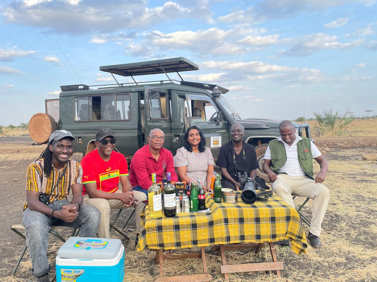 TheGHMediaGuru's tweet photo. Exploring Kenya ahead of @magicalkenya Tourism Expo. Our media team is discovering Meru's stunning landscapes & wildlife at #MeruNationalPark. Game drives, sundowners & bush breakfast by Elsa's grave Unforgettable experiences! #MKTE2024 #KenyaTourism #ExploreAfrica #PluginDigital https://t.co/uEOAGIDxcG