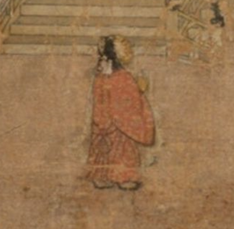(1)(2)画像不鮮明だけど平安中期作の聖徳太子絵伝、(3)鎌倉時代作の春日権現記絵。紐付きの対丈(衵)で、後ろで留め結ぶ。帯で締めるんじゃないんだよね。幼児服の紐は現代着物の産着にもまだ残っていてとても息が長い。七五三の三歳の晴着も、上に被布着るので隠れてしまうけど、帯じゃなくて紐。 