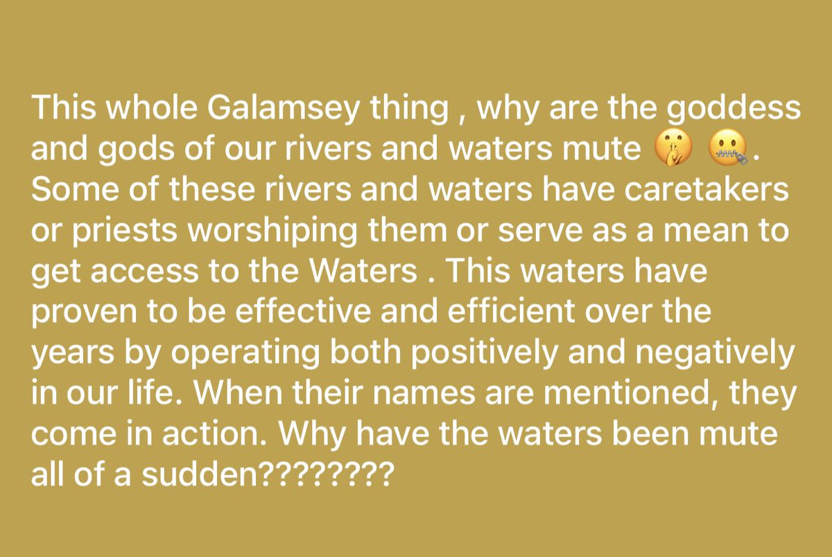 GhPositivevibe1's tweet photo. This is my thoughts on this Galamsey matter . I just shared my thoughts and my opinion https://t.co/M7byiW92BP