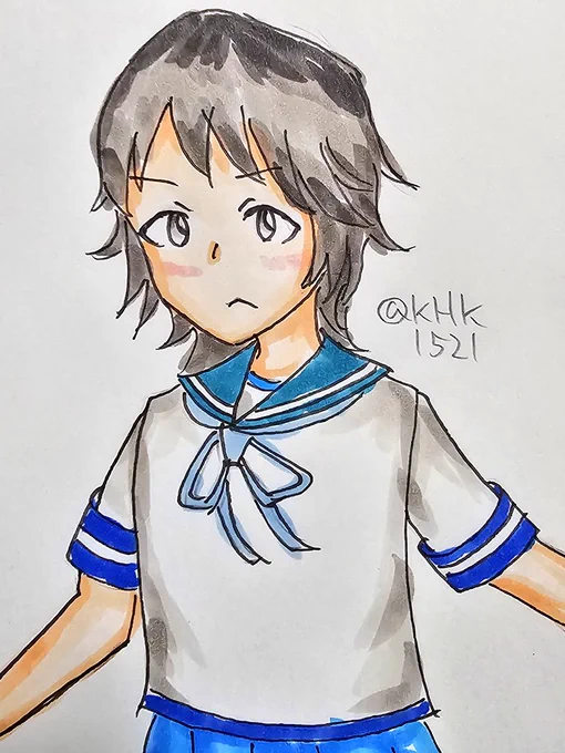深雪ちゃん#艦これ版真剣お絵描き60分一本勝負_20240928 