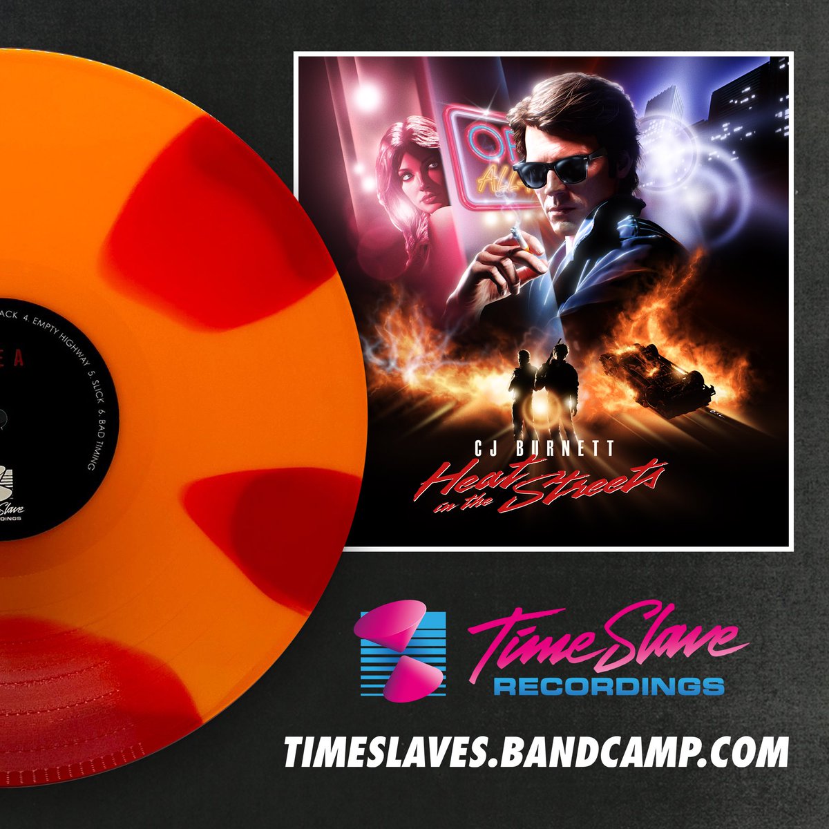 TimeSlave Recordings (@timeslaverec) on Twitter photo Heat in the Streets by <a href="/CJBurnett80s/">CJ Burnett</a>
Vinyl repress - Available Now!
timeslaves.bandcamp.com/album/heat-in-…
- 75 copies available
- Orange & red ‘colour in colour’ effect vinyl
- In stock and shipping immediately!
#synthwave #vinyl Heat in the Streets by <a href="/CJBurnett80s/">CJ Burnett</a>
Vinyl repress - Available Now!
timeslaves.bandcamp.com/album/heat-in-…
- 75 copies available
- Orange & red ‘colour in colour’ effect vinyl
- In stock and shipping immediately!
#synthwave #vinyl