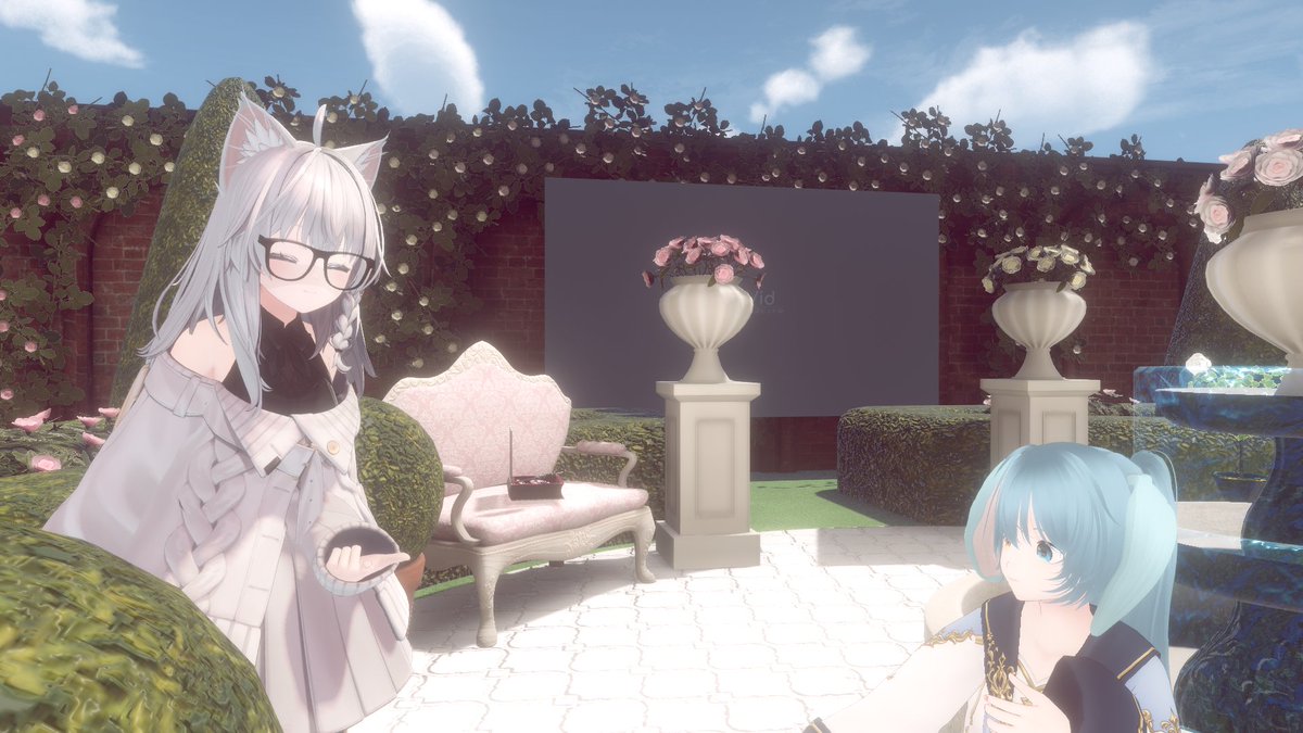 KAI_SHIMOTSUKI's tweet photo. #VRChat #わんQuality #暴れウサギ #ʚMuffinɞ #gomivroid #rielymart #nadeflat
26日の夜は、みゃたん @miya_00121 とお写真撮り。
この時すでにちょっと体調が・・・。
でも一緒に沈み切った。
1枚目:みゃなのちゃん登場
2枚目:ゴメンナサイ (ポコッ
3枚目:かわいい
4枚目:最後に2しょ🎶 https://t.co/rC0EWgnw0F