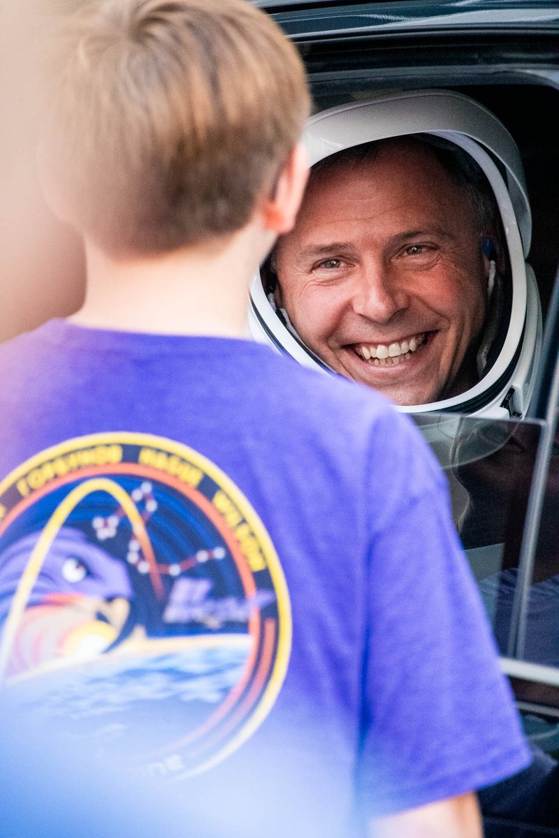To many, he is NASA astronaut Nick Hague.

To some, he is Dad.

#Crew9