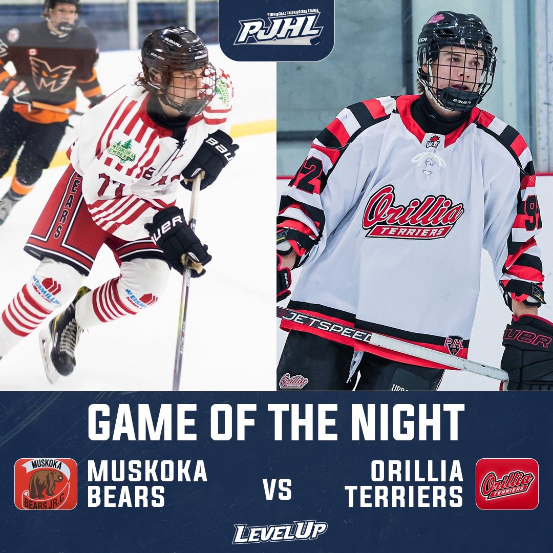 The Muskoka Bears visit the <a href="/PJHLTerriers/">Orillia Terriers</a> for the first time tonight for our #GameOfTheNight!

We'll be posting updates and photos throughout the game!

#LevelUp