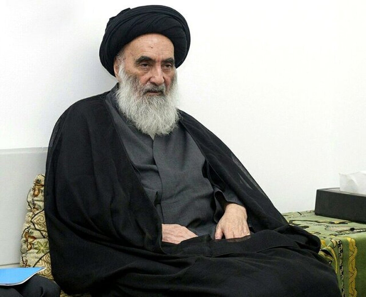 PressTV's tweet photo. Iraq's top cleric Ayatollah Sistani: Martyr Nasrallah sacrificed his life in support of Palestine https://t.co/PxrJQlT31X