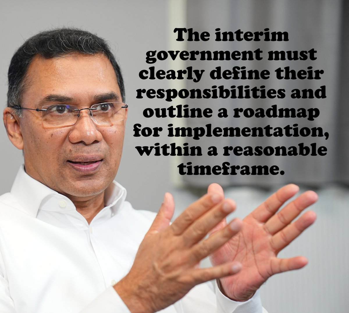 The interim government stepped in during a turbulent, transition point in time, when Bangladesh emerged from autocratic hands. Our support for this government was resolute back then, just as it is today. 

However, the challenge of maintaining absolute trust in them now depends
