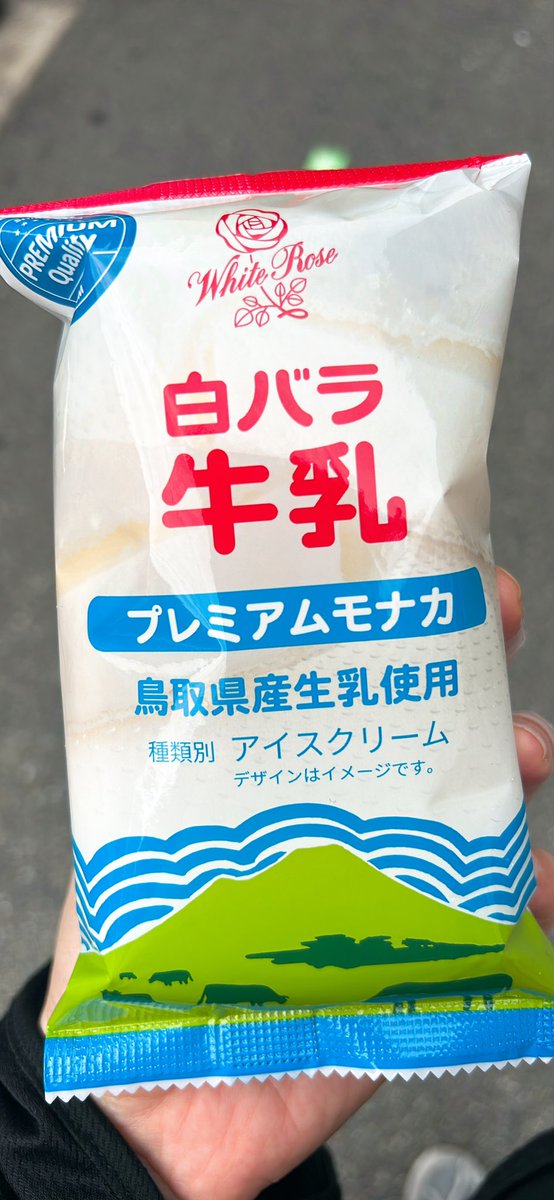 今日は疲れたからアイス食べる！
セブンイレブンさんありがとう！

#推し酪
#白バラ牛乳