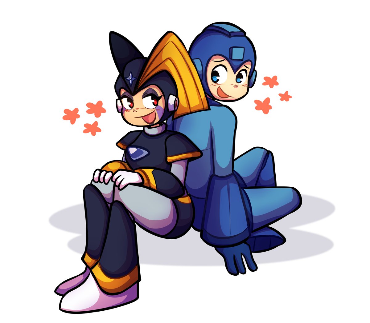 SyaniDesiree's tweet photo. Mega Man and Bass enjoy a calm moment to sit together... and maybe talk about something between them 🥰 Mega seems to like her ideas🤭
Thanks so much again to @PepperoniRay for this adorable Forterock commission 💖
#Forterock #Bassrock #MegaMan #FemaleBass https://t.co/BGMkotJBGk