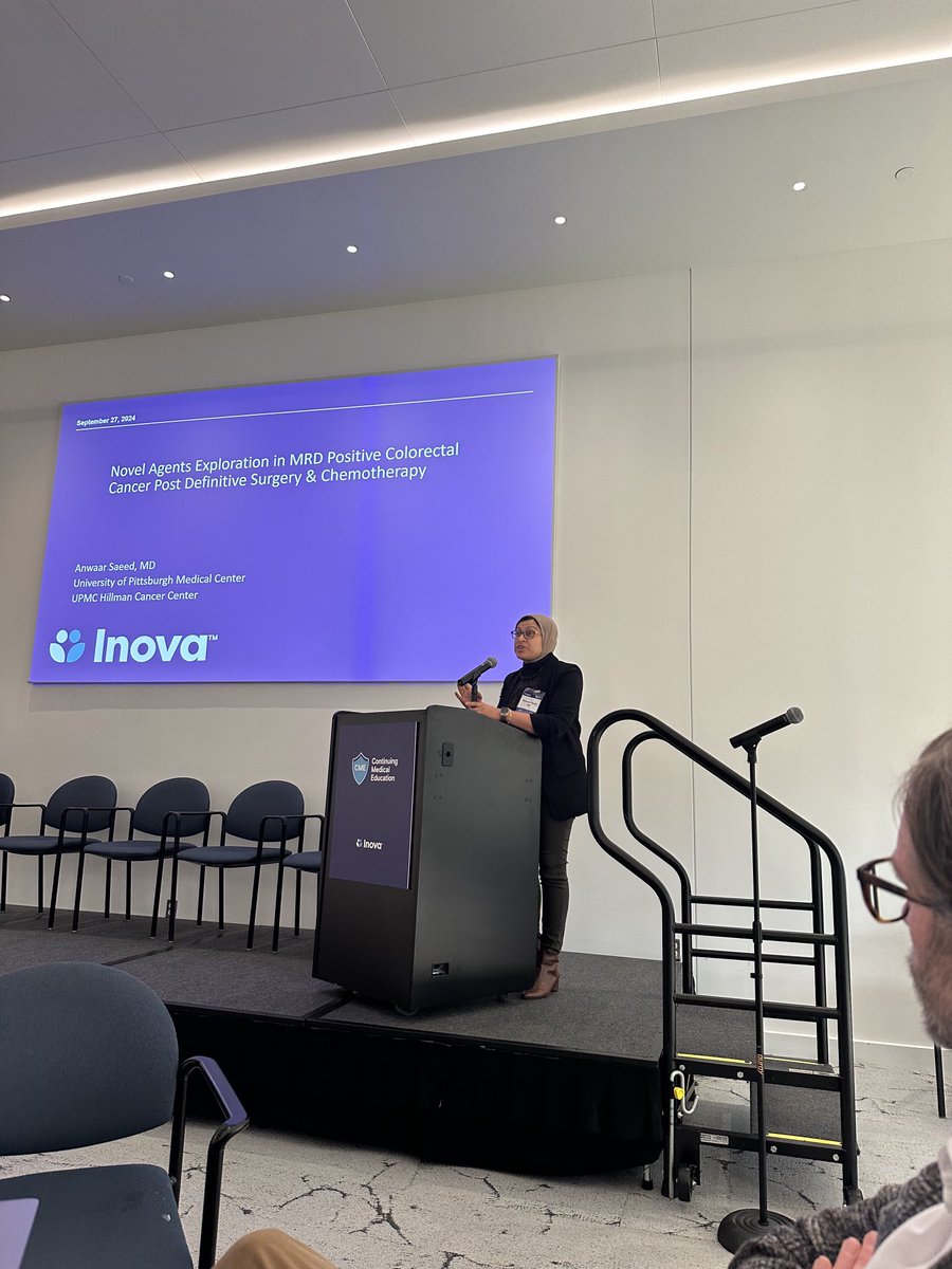 NaglaAKarimMD's tweet image. ⁦@AnwaarSaeed3⁩ presents Novel Agents Exploration in MRD Positive Colorectal Cancer Post Definitive Surgery and Chemotherapy. Excellent point of utilizing potentially effective novel agents in the adjuvant setting #ET24