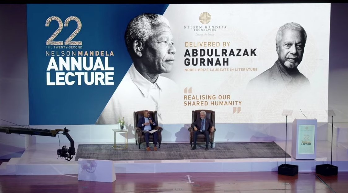 You can still watch the livestream of the #NMAL2024 here: events.nelsonmandela.org 
#Decolonisation #NelsonMandela #NelsonMandelaFoundation #MandelaLecture