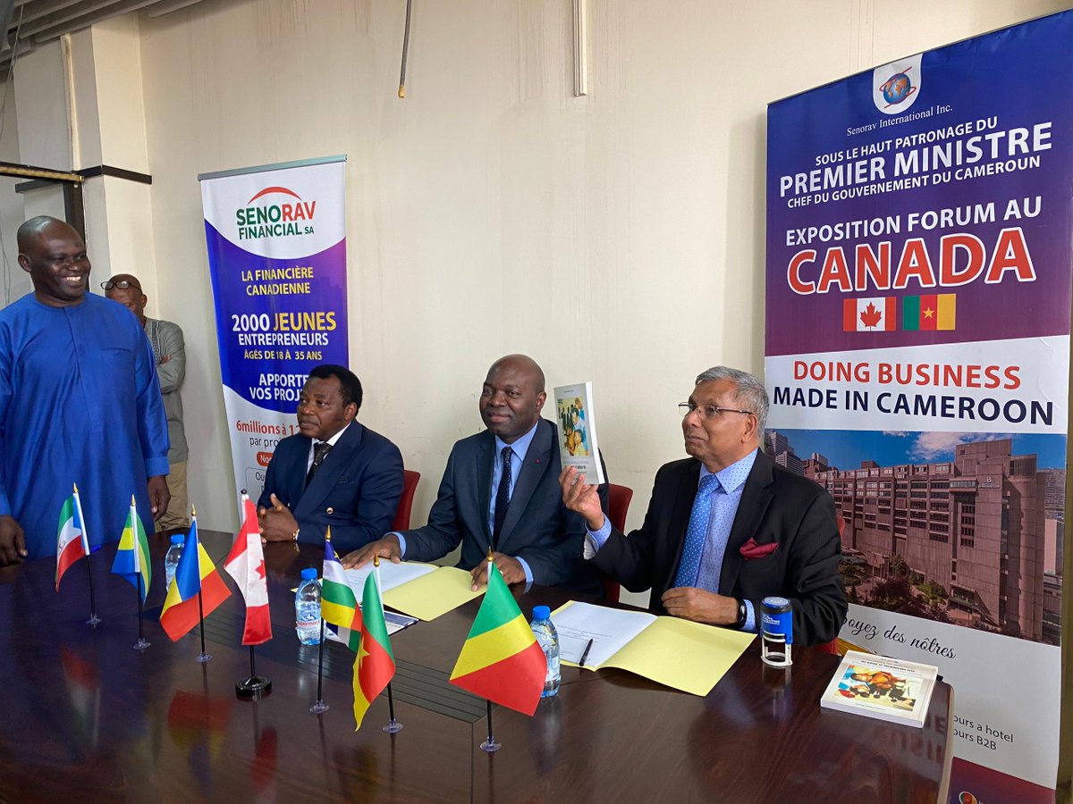cuacatic's tweet photo. Un grand bond pour l'autonomisation des jeunes et des femmes en Afrique Centrale ! Grâce au partenariat signé entre la Chaire #UNESCO ACCES-TIC et #SenoravInternationalInc du #Canada, des formations en compétences numériques et en leadership seront accessibles https://t.co/tCQwNmQ8ab