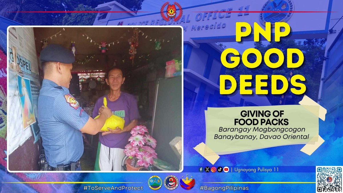 davao_pcadg's tweet photo. PNP GOOD DEEDS | DOPPO R-PSB Cluster 9

**Para sa iba pang detalye, bisitahin:
https://t.co/JJfuEMZvga

#PNPGoodDeeds
#TeamPRO11
#ToServeAndProtect
#BagongPilipinas 
#UgnayangPulisya11
#DitoSaBagongPilipinasAngGustoNgPulisLigtasKa https://t.co/W2VywPDhVZ