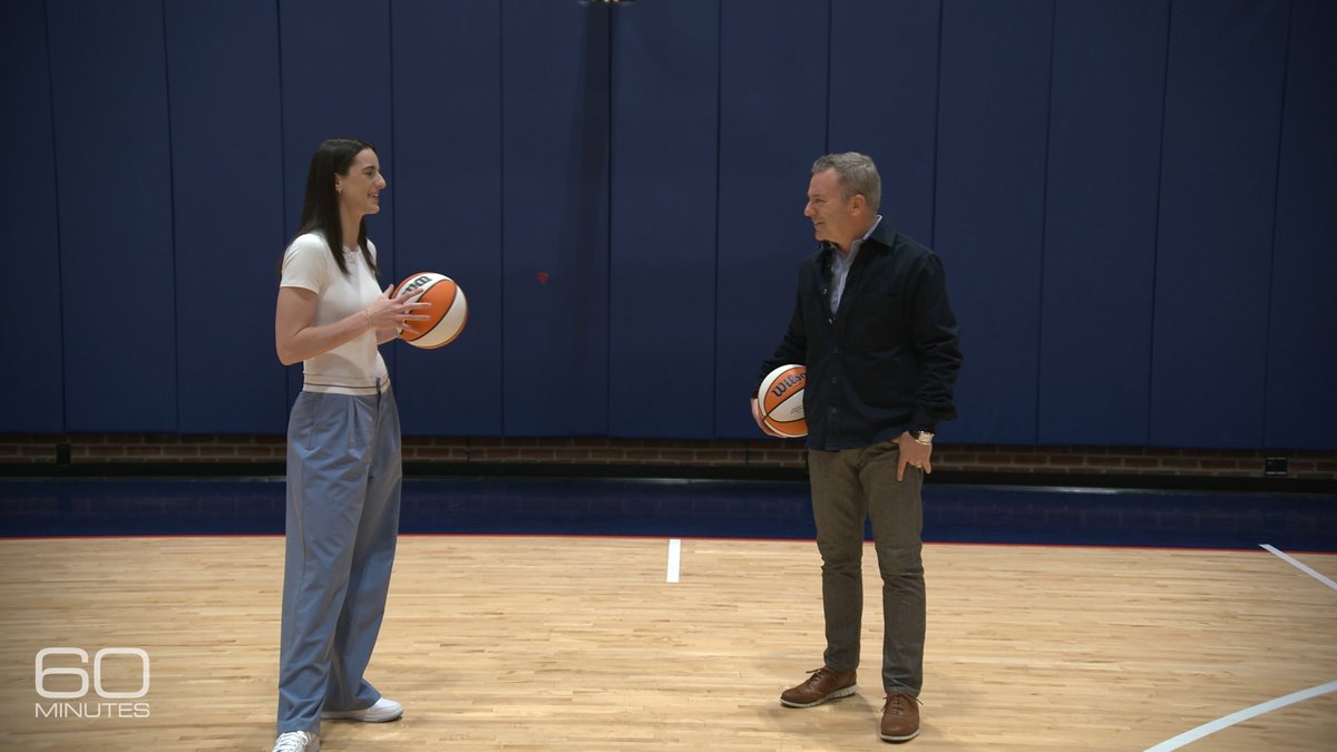 60Minutes's tweet image. Sunday on 60: @jon_wertheim sits down with WNBA stars to talk about the league’s soaring TV ratings, player pay, and the buzz around this year’s standout rookies. And Caitlin Clark challenges Wertheim to take a shot.