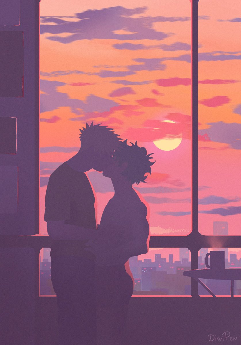 DiwiPion's tweet photo. Another landscape - Twilight  kiss 

#bkdk #bakudeku https://t.co/24t5DMacmj