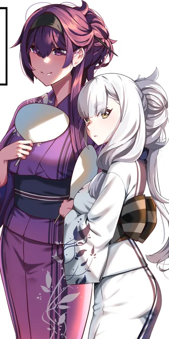 今月の作品は浴衣姿の夫婦。 