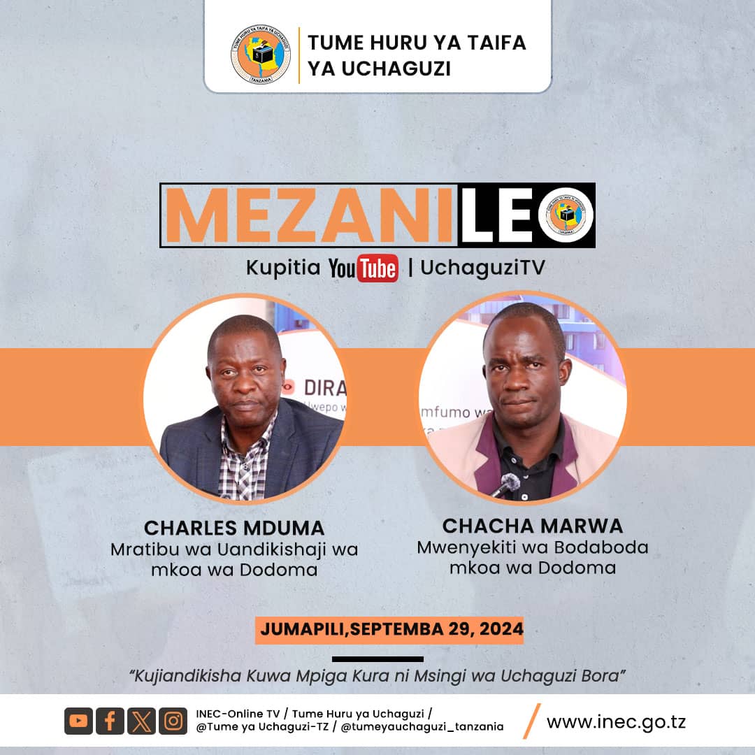 #uboreshajiwadaftari 
#kujiandikishakuwampigakuranimsingiwauchaguzibora 
#singida 
#dodoma 
#manyara